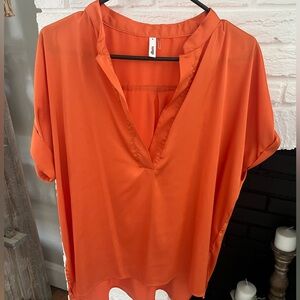 Orange blouse